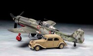 Focke Wulf Fw.190D-9 JV-44 Fighter w/Citroen Traction 11CV Staff Car & 2 Crew (Ltd Edition) #TAM25213