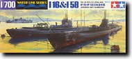  Tamiya Models  1/700 IJN Subs I-16/ I-58 TAM31434