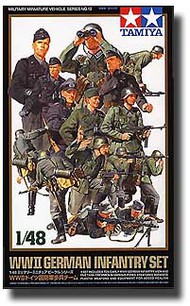  Tamiya Models  1/48 WWII German Infantry Set (15 Figures) OUT OF STOCK IN US, HIGHER PRICED SOURCED IN EUROPE TAM32512