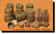  Tamiya Models  1/35 Oil drums, Jerry cans, Buckets TAM35026