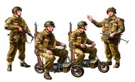  Tamiya Models  1/35 British Paratroopers (4) w/2 Small Motorcycles TAM35337