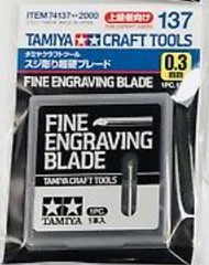  Tamiya Accessories  NoScale Fine Engraving Blade 0.3mm TAM74137