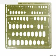  Tamiya Accessories  NoScale Modeling Template (Rounded Rectangles/1-6mm) TAM74154