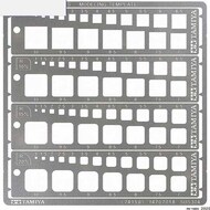  Tamiya Accessories  NoScale Modeling Template Square, 1-10mm TAM74156