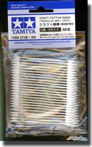  Tamiya Accessories  NoScale Craft Cotton Swab - Triangular Small TAM87106