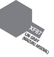  Tamiya Accessories  NoScale IJN Gray (Maizuru Aesenal) XF-87 Mini Acrylic Matte Finish TAM81787