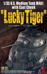  Asuka-Tasca Models  1/35 US Medium Tank M4A1 Sherman with Cast Cheek " Lucky Tiger""" PLA35035