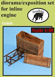 Inline Engine stand/crate (resin only) #TRS48008