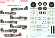  Techmod Decals  1/32 Hawker Typhoon Mk.Ib (7) EK273 JE-DT 195 Sqn TCD32021