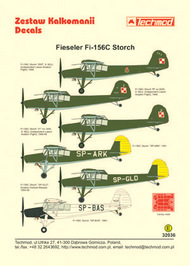  Techmod Decals  1/32 Fiesler Fi.156C Storch (6) ZKR, R-505 and 37 TCD32036
