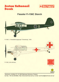Fiesler Fi.156C Storch (2) Luftwaffe 4E+ON Fe #TCD32037
