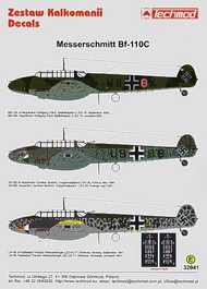  Techmod Decals  1/32 Messerschmitt Bf.110C (3) M8+GK 2/ZG76 Wolfg TCD32041