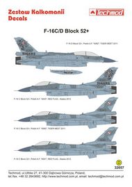  Techmod Decals  1/32 F-16C/F-16D TCD32057