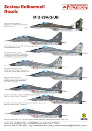  Techmod Decals  1/32 Mikoyan MiG-29A/MiG-29G/MiG-29UB TCD32058