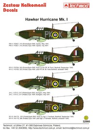  Techmod Decals  1/32 Hawker Hurricane Mk.I TCD32066