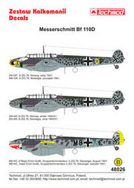  Techmod Decals  1/48 Messerschmitt Bf.110D TCD48026