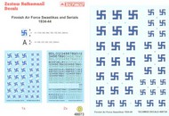  Techmod Decals  1/48 Finnish AF Swastikas & Serials 34-44 TCD48073