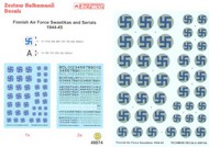  Techmod Decals  1/48 Finnish AF Swastikas & Serials 44-45 TCD48074