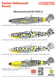  Techmod Decals  1/48 Messerschmitt Bf.109G-2 (4) Yellow 11 9/JG 52 TCD48082