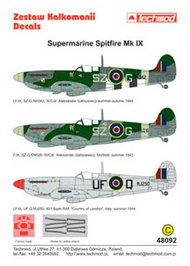  Techmod Decals  1/48 Supermarine Spitfire Mk.IX with Masks TCD48092