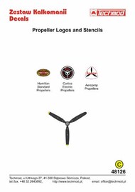 Techmod Decals  1/48 Propeller logos & stencils TCD48126
