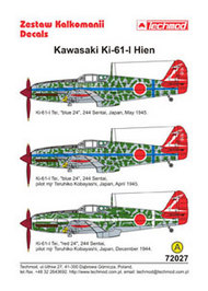  Techmod Decals  1/72 Kawasaki Ki-61-I Hien TCD72027