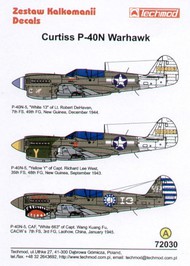  Techmod Decals  1/72 Curtiss P-40N-5 Warhawk TCD72030