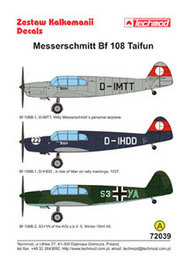  Techmod Decals  1/72 Bf.108 Taifun Pt 2 TCD72039