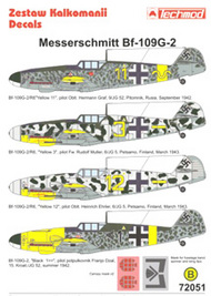  Techmod Decals  1/72 Messerschmitt Bf.109G-2 TCD72051