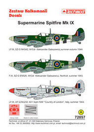  Techmod Decals  1/72 Spitfire Mk.IX TCD72057