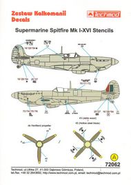 Supermarine Spitfire Stencil Data for two air #TCD72062