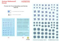  Techmod Decals  1/72 Finnish AF Swastikas & Serials 34-44 TCD72130