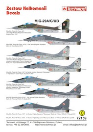 Mikoyan MiG-29A/MiG-29G/MiG-29UB Polish AF #TCD72159