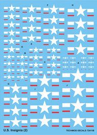  Techmod Decals  1/72 US Nat Insig White/Red Bar TCD72411