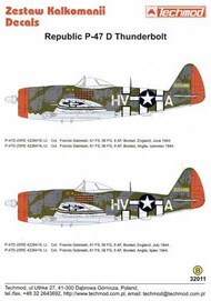  Techmod Decals  1/32 Republic P-47D Thunderbolt 'Bubbletop' (2) TM32011DT