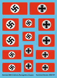 German WWII vehicle recognition flags TM35007