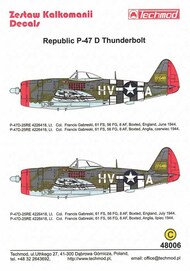 Republic P-47D Thunderbolt 'Bubbletop' #TCD48006NEW