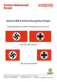 German WWII vehicle recognition flags TM48407