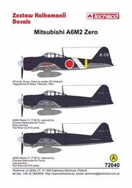  Techmod Decals  1/72 Mitsubishi A6M2 'Zero' (3) TM72040C