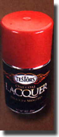  Testors  NoScale Revving Red Lacquer Spray Paint 3oz. TES1837