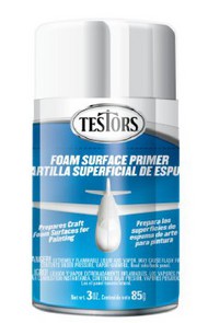  Testors  3ozSpray 3oz. Spray Enamel Foam Surface Primer* TES342291