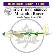  Thunderbird Models  1/48 World Wide Airways de Havilland B Mk.IV Mosqu TBM48001