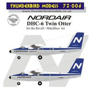  Thunderbird Models  1/72 Nordair de-Havilland-Canada DHC-6 Twin Otter TBM72006