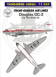  Thunderbird Models  1/72 TCA/Trans-Canada Airlines Douglas DC-3 TBM72009