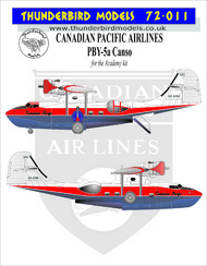  Thunderbird Models  1/72 Canadian Pacific Airlines Consolidated PBY-5a TBM72011
