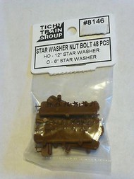  Tichy Trains  HO 12" Star Washer w/Nut Bolt (48) TIC8146