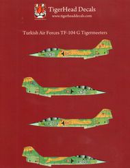  Tigerhead Decals  1/48 Turkish Air Forces Lockheed TF-104G Starfighter THD48002