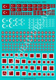 Turkish Air Forces National Insignia Marking Set #THD48003