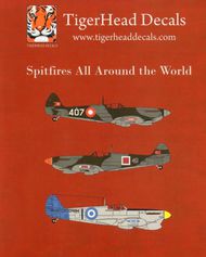  Tigerhead Decals  1/48 Supermarine Spitfire Mk.Vc Spitfires All Around the World. It is possible to make 3 full profiles. It is suitable for 1/48 Eduard, Hasegawa and Italeri Spitfire Mk.Vc kits.- Danish Air Force 1946- Turkish Air Force 1948- Hellenic Air Force 1946 THD48023