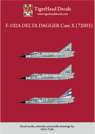  Tigerhead Decals  1/72 Convair F-102A Delta Dagger in Turkish, Greek and USAF markings THD72003